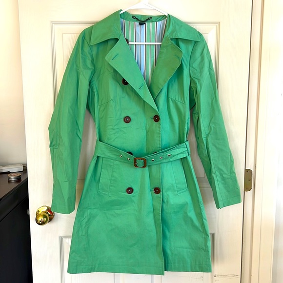 Boden Jackets & Coats Bodensize 2womens Green Trench Rain
